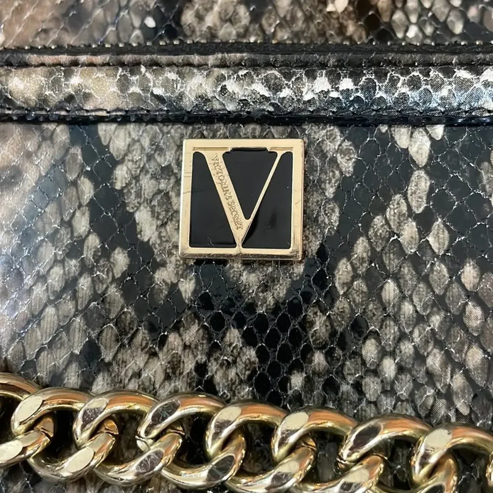 VICTORIA'S SECRET Backpack Purse in Exotic Python Snakeprint - Picture 3 of 7